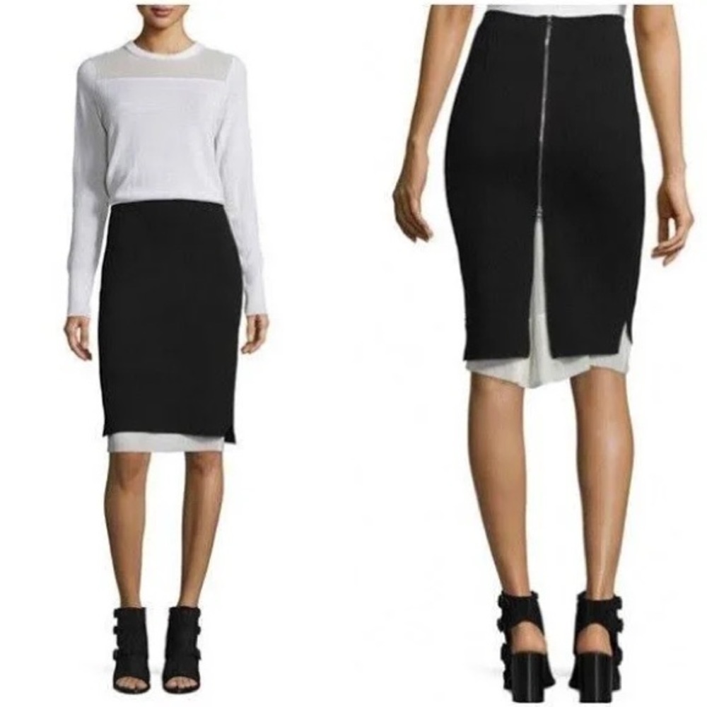 Rag & Bone Aimee Wool Layered Pencil Skirt Size XS